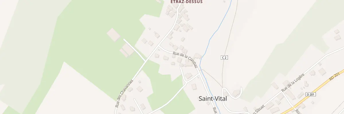 Plan du 303 Rue de la Combaz à Saint-Vital