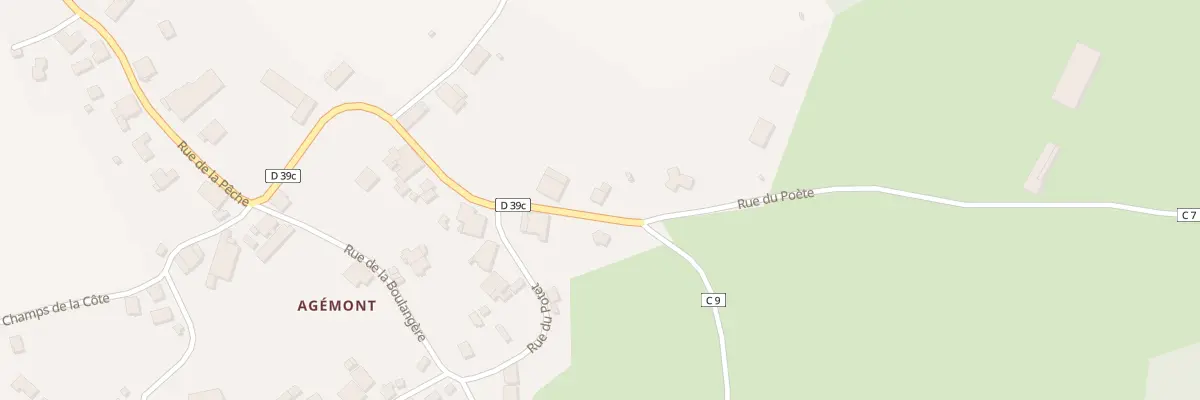 Plan du 3 Rue du Poète à Dommartin-aux-Bois