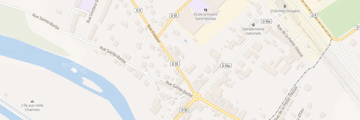 Plan du 11 Rue Pasteur à Charmes