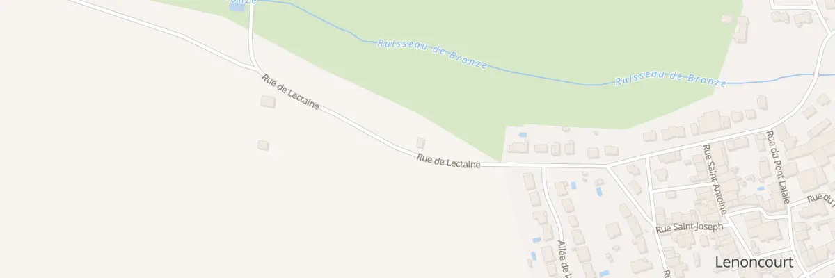 Plan du 9001 Rue de Lectaine à Lenoncourt
