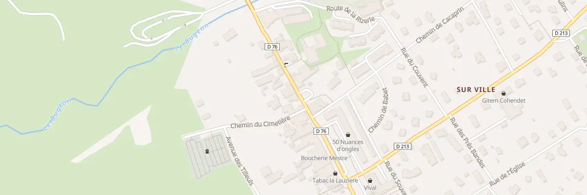 Plan de Gr Grande Rue à La Chambre