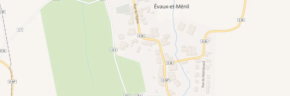 Plan du 121 Rue de l’Eglise à Évaux-et-Ménil