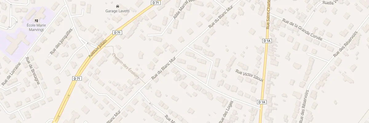 Plan du 66 Rue du Blanc Mur le Nid à Saint-Nicolas-de-Port