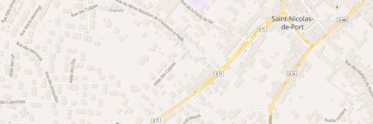 Plan du 5 Rue du 4eme Bcp à Saint-Nicolas-de-Port