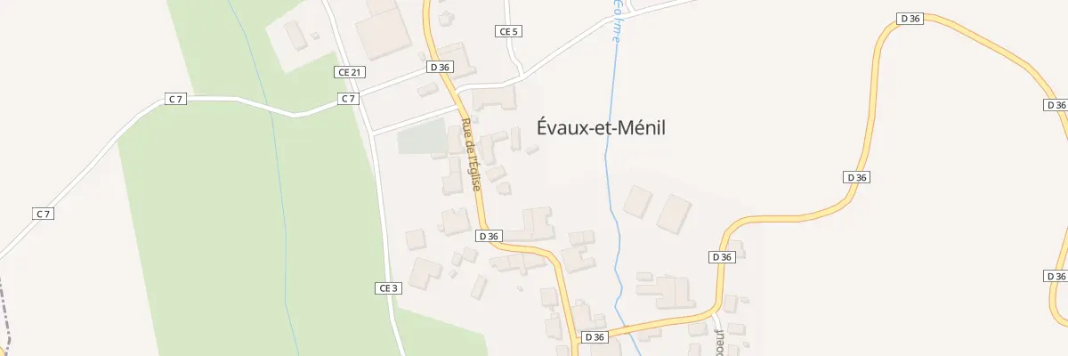 Plan du 176 Rue de l’Eglise à Évaux-et-Ménil