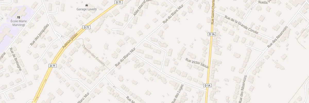 Plan du 62 Rue du Blanc Mur le Nid à Saint-Nicolas-de-Port