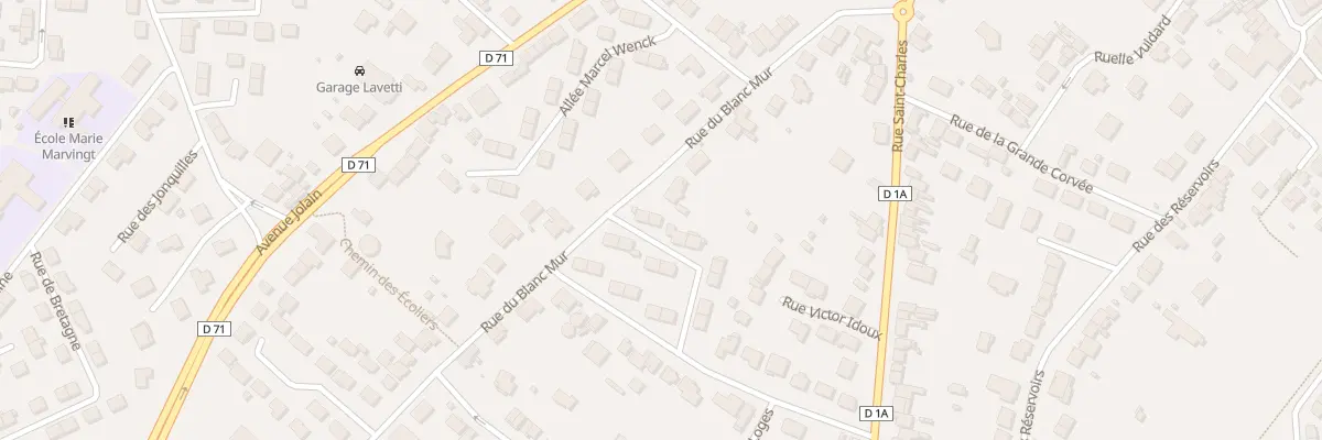 Plan du 54 Rue du Blanc Mur le Nid à Saint-Nicolas-de-Port