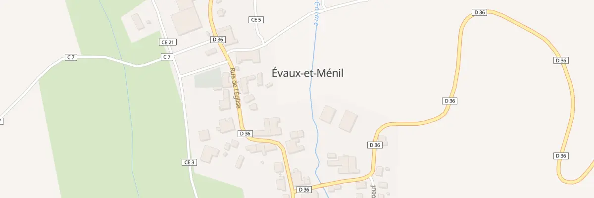 Plan du 90 Rue de l’Eglise à Évaux-et-Ménil
