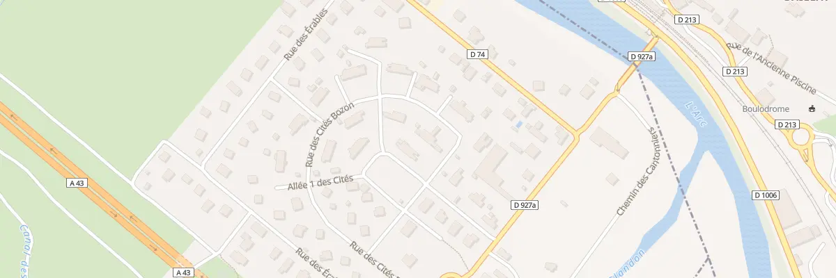 Plan du 464 Rue des cités Bozon à Saint-Étienne-de-Cuines