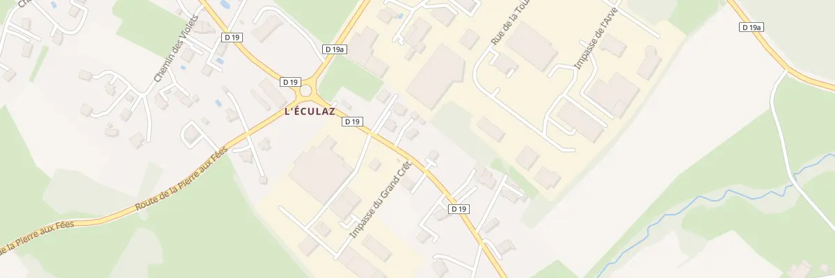 Plan du 2637 Rte de l’Eculaz à Reignier-Ésery