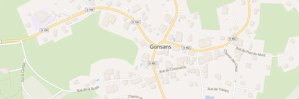 Plan du 2 Rue de l’Eglise à Gonsans