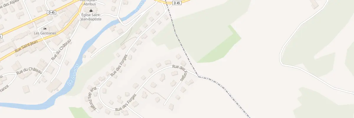 Plan du 41 Rue des Forges à Rochejean