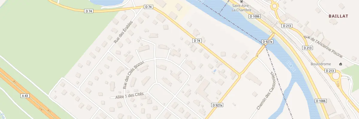 Plan du 443 Rue des cités Bozon à Saint-Étienne-de-Cuines