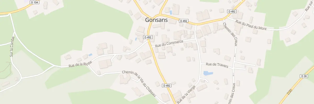Plan du 2 Rue du Commerce à Gonsans