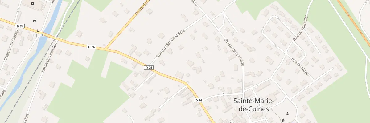 Plan du 335 Rte de l’Aura à Sainte-Marie-de-Cuines