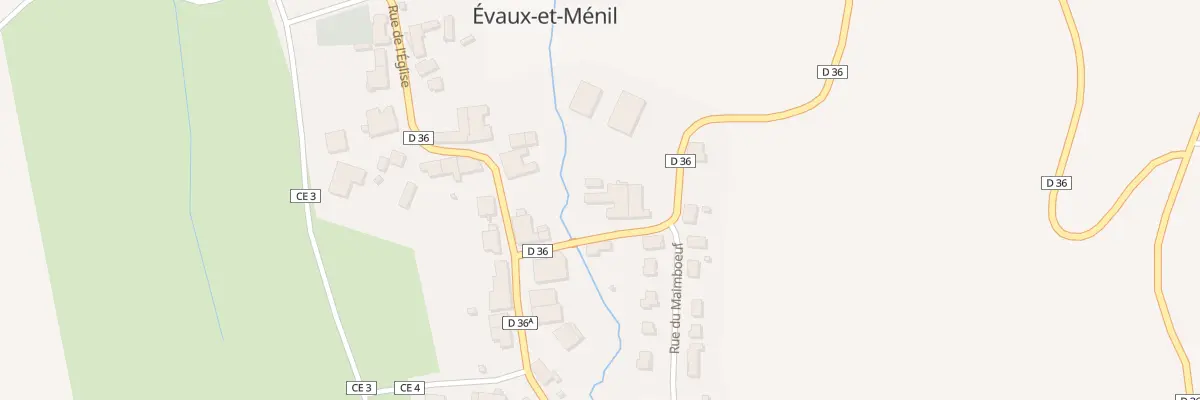 Plan du 83 Rue des Plantes à Évaux-et-Ménil