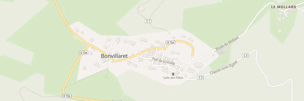 Plan du 5044 Bonvillaret à Bonvillaret