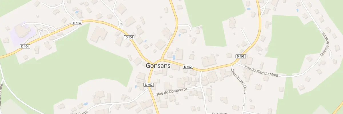 Plan du 1 Rte de Baume-les-dames à Gonsans