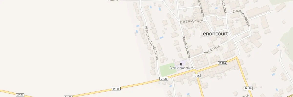 Plan du 105 All de la Grande Corvée à Lenoncourt