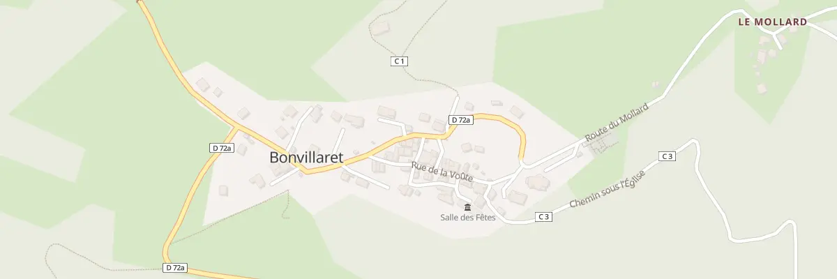 Plan du 5045 Bonvillaret à Bonvillaret