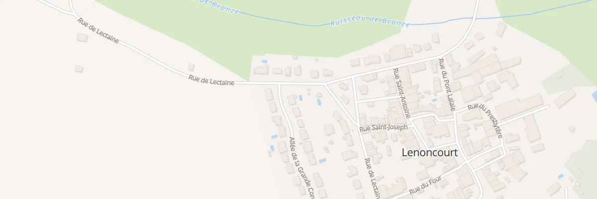 Plan du 232 All de la Grande Corvée à Lenoncourt