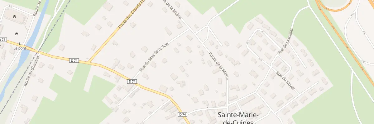 Plan du 5007 Mas de la Scie à Sainte-Marie-de-Cuines