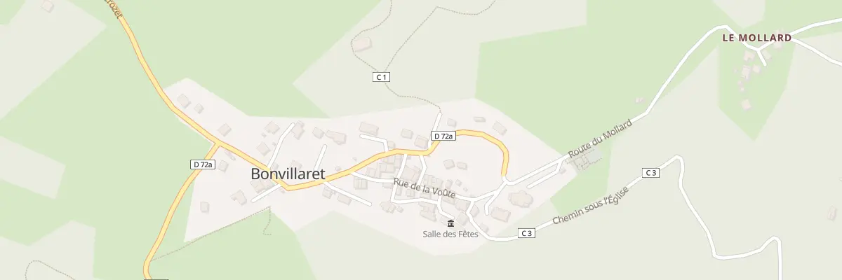 Plan du 5137 Bonvillaret à Bonvillaret
