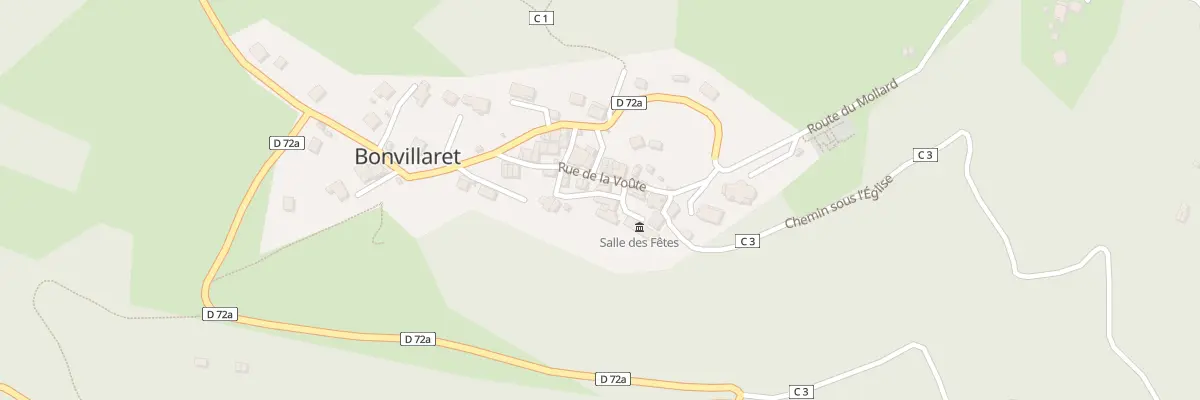 Plan du 5034 Bonvillaret à Bonvillaret
