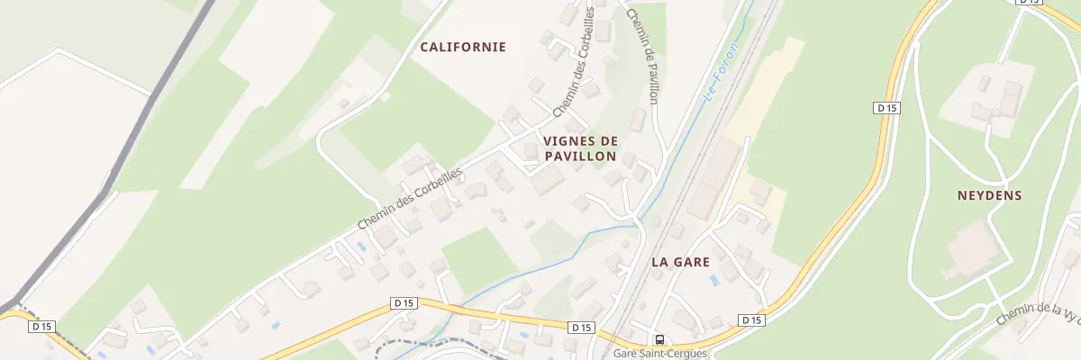 Plan du 424 Che des Corbeilles à Saint-Cergues