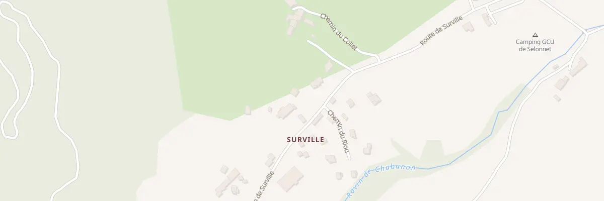 Plan du 7126 Surville à Selonnet