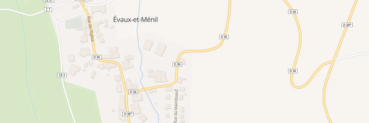 Plan du 174 Rue des Plantes à Évaux-et-Ménil