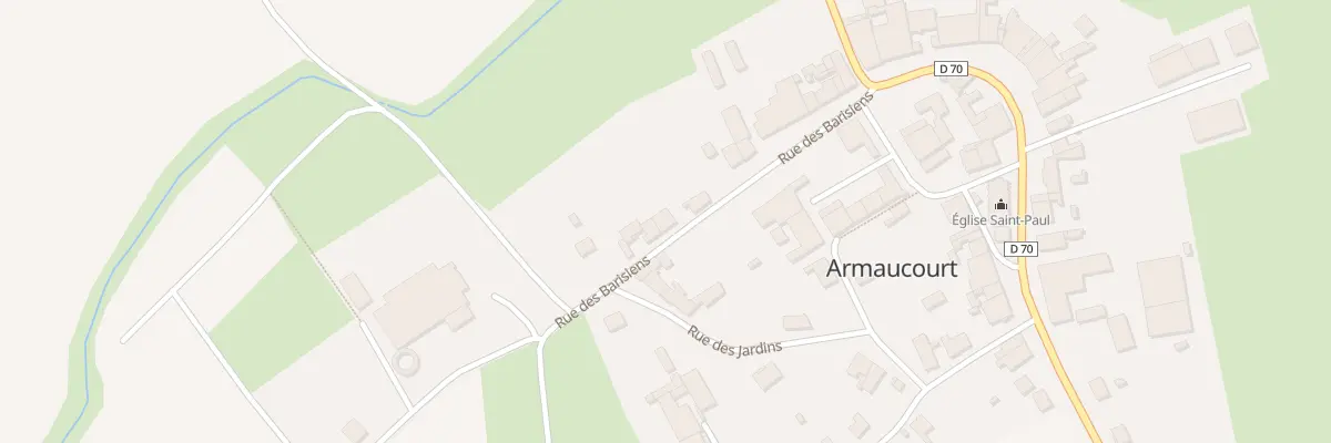 Plan du 22 Rue des Barisiens à Armaucourt