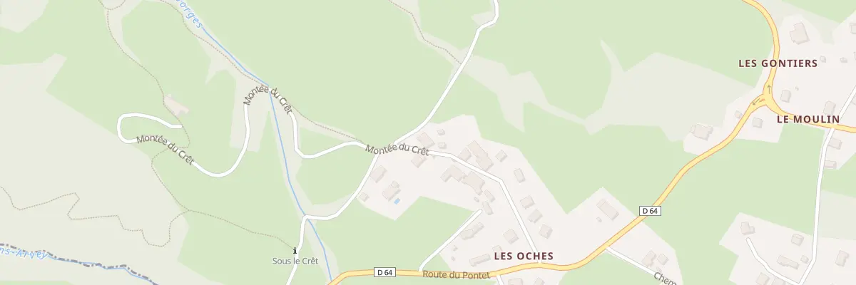Plan du 5155 Les Oches à Verrens-Arvey