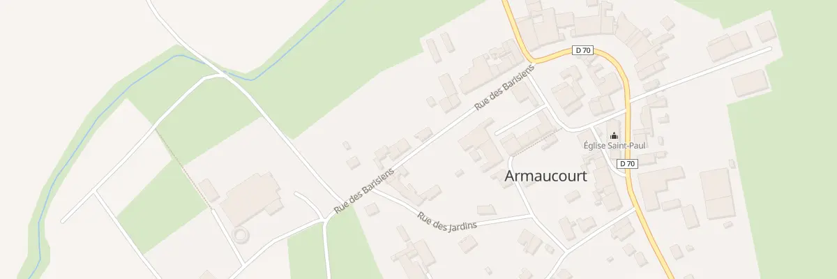 Plan du 20 Rue des Barisiens à Armaucourt