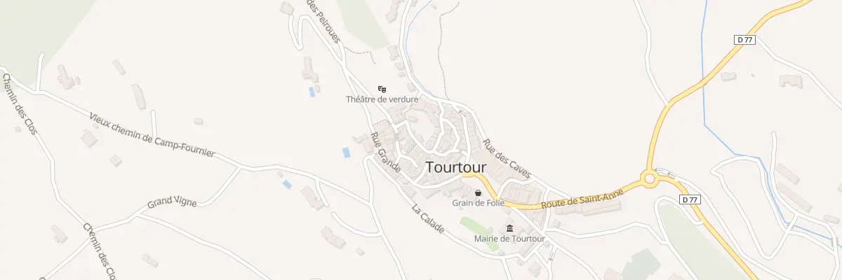 Plan du 5620 Le Village à Tourtour