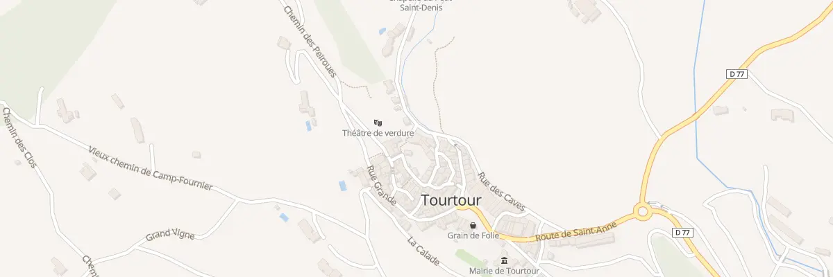 Plan du 5002 Vieux Chateau à Tourtour