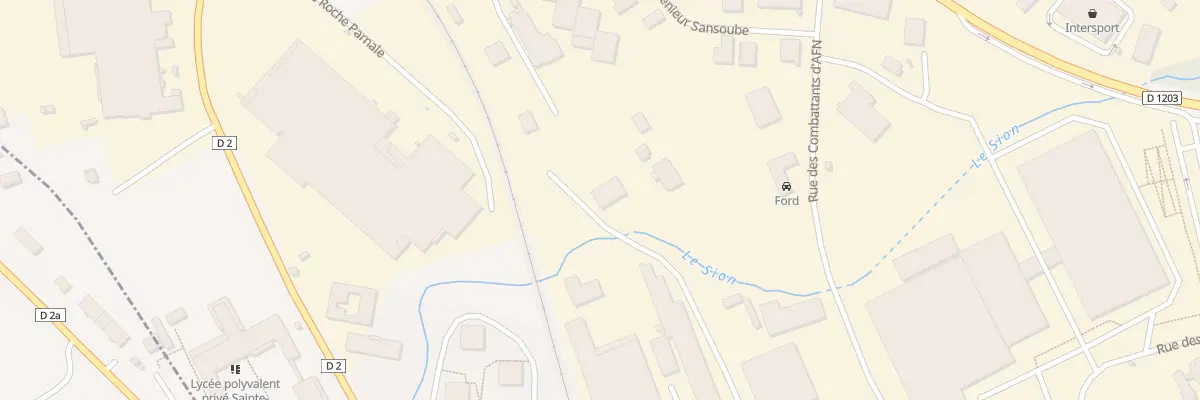 Plan du 590 Rue adhemar fabri à La Roche-sur-Foron