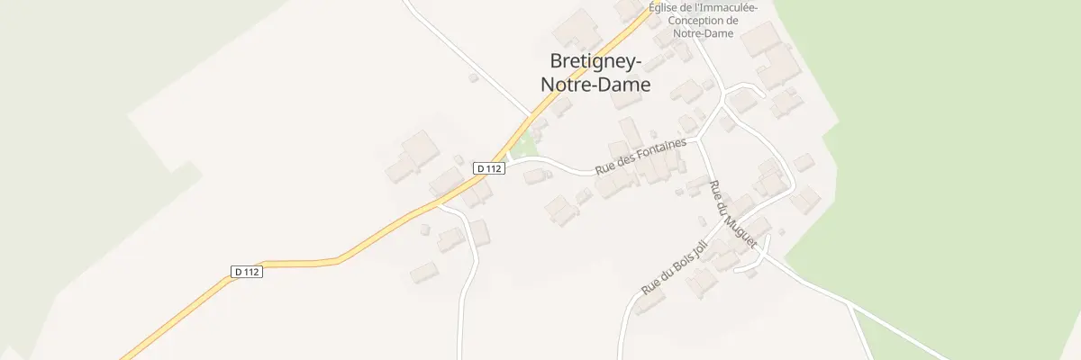 Plan du 11 Rue des Fontaines à Bretigney-Notre-Dame