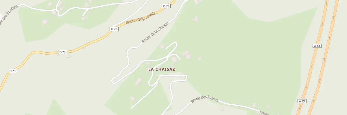 Plan du 5038 La Chaisaz à Saint-Georges-d’Hurtières