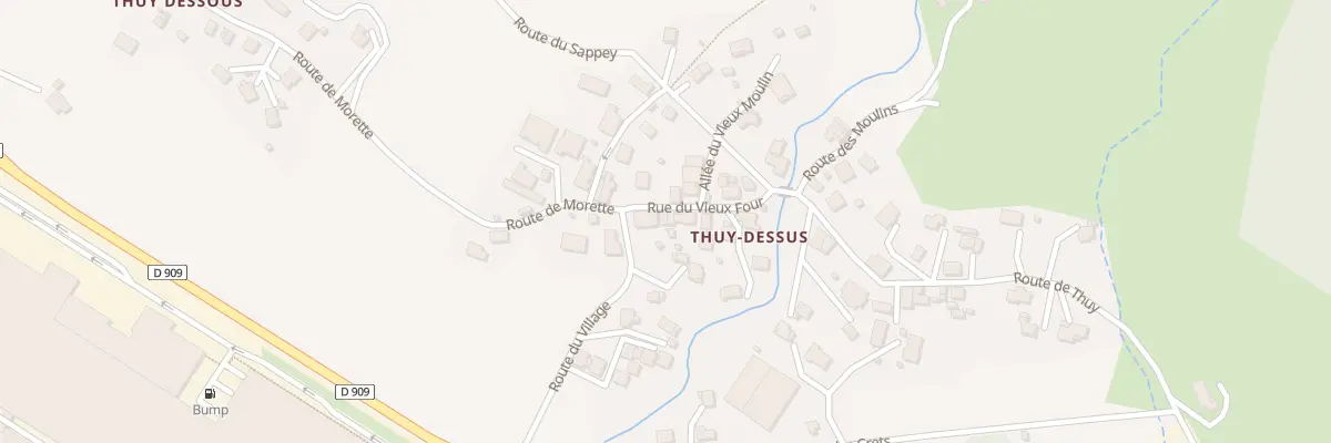 Plan du 5057 Thuy-Dessus à Thônes