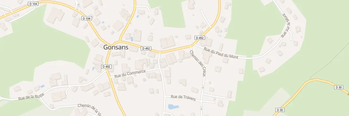 Plan du 10 Rte de Baume-les-dames à Gonsans