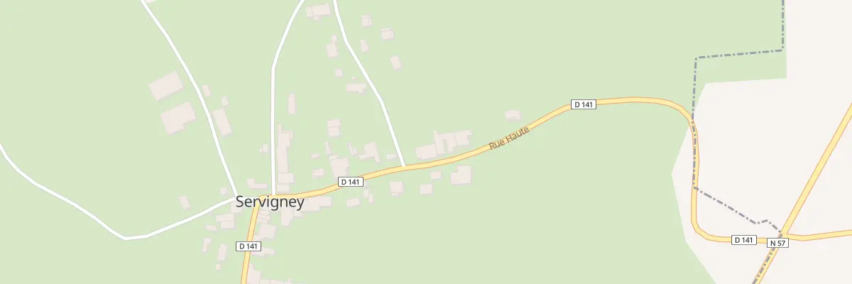 Plan du 9 Rue Haute à Servigney