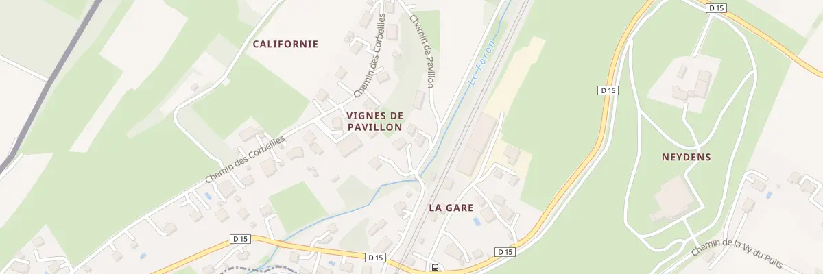 Plan du 153 Che de Pavillon à Saint-Cergues