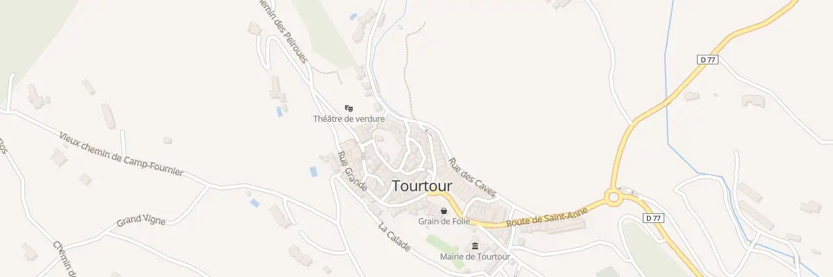 Plan du 5025 Le Village à Tourtour