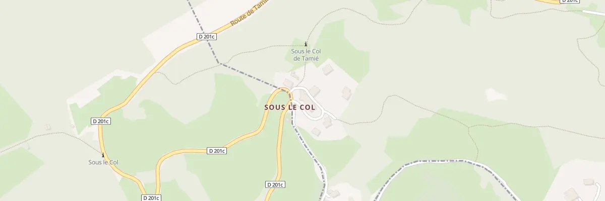 Plan du 5038 Sous le Col Tamie à Plancherine