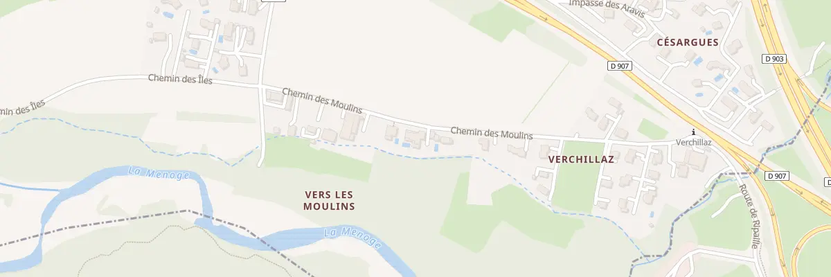 Plan du 325 Che des Moulins à Cranves-Sales