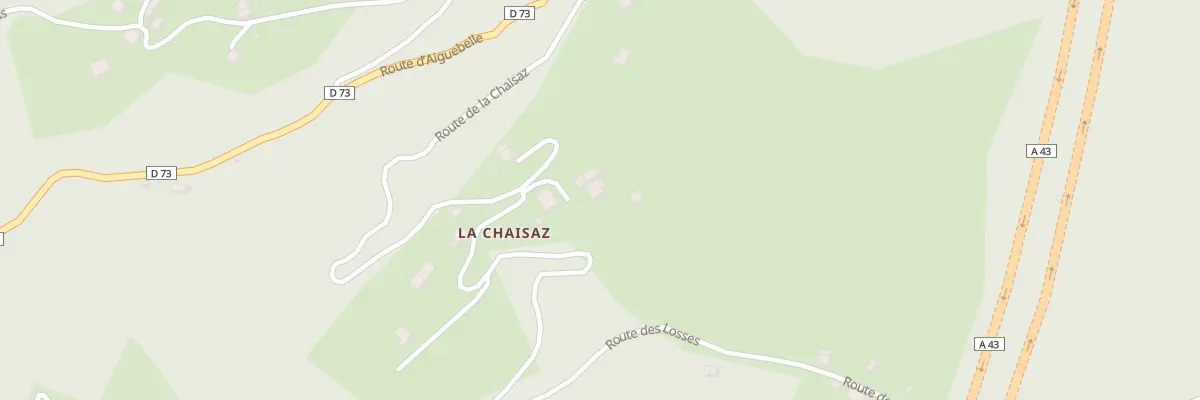 Plan du 5280 La Chaisaz à Saint-Georges-d’Hurtières