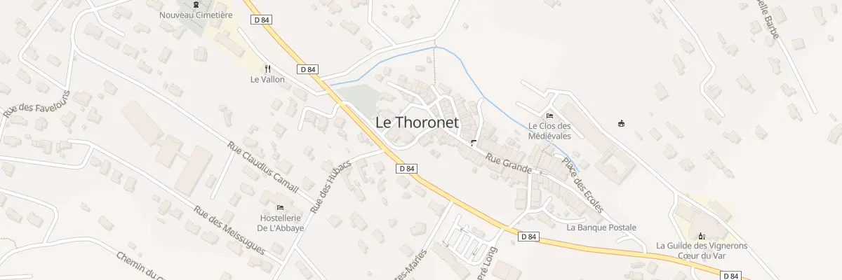 Plan du 1 Pl Sadi Carnot au Thoronet