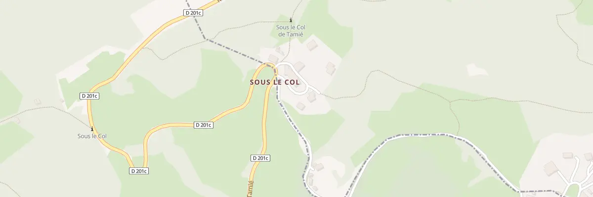 Plan du 5238 Sous le Col Tamie à Plancherine