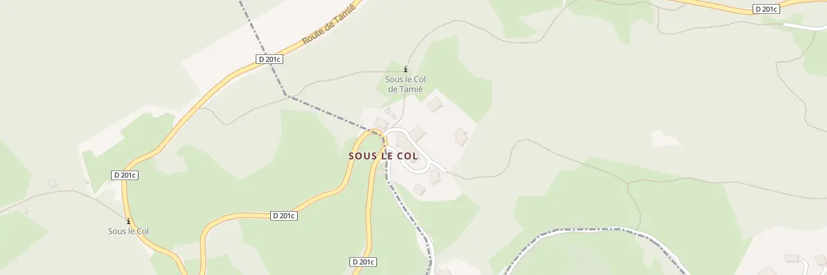Plan du 5036 Sous le Col Tamie à Plancherine